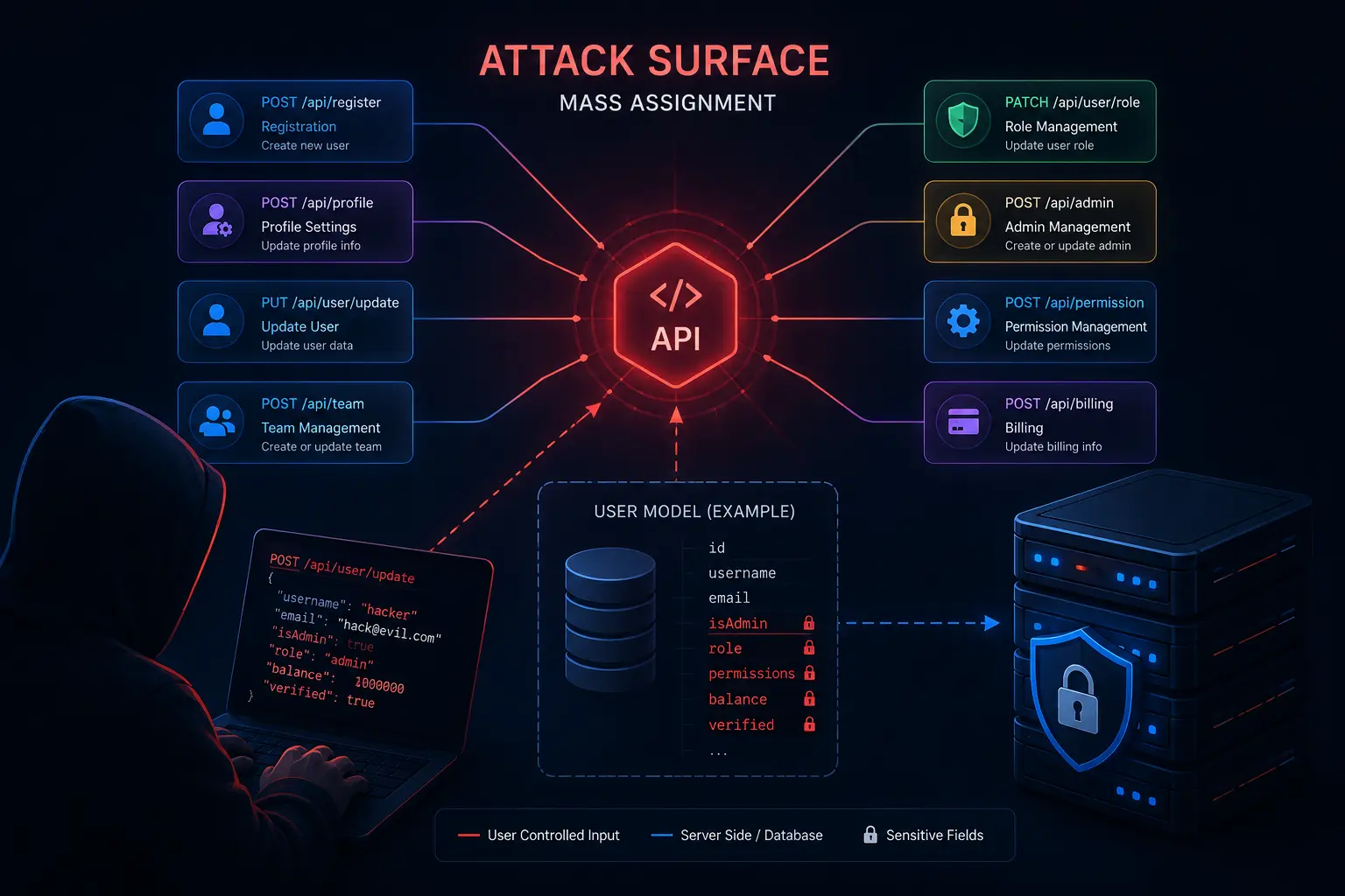 Mass Assignment Vulnerability